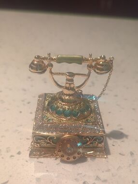 Vintage Telephone Jewelry/Trinket Box